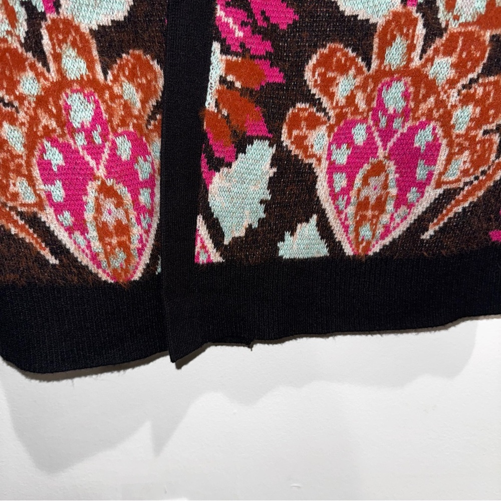 Like new Anthropologie Patterned Duster cardigan sweater size XS - Picture 12 of 14